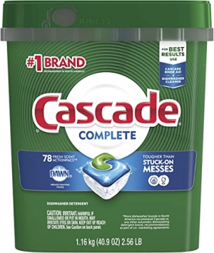 ihocon: Cascade Complete ActionPacs, Dishwasher Detergent, Fresh Scent, 78 count 洗碗机洗涤剂