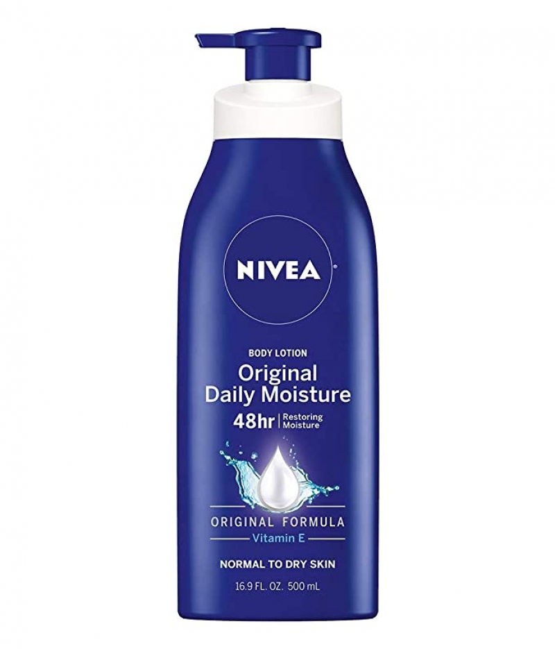 ihocon: NIVEA Original Daily Moisture Body Lotion with Vitamin E, 16.9 Fl Oz Pump Bottle 保濕身體乳