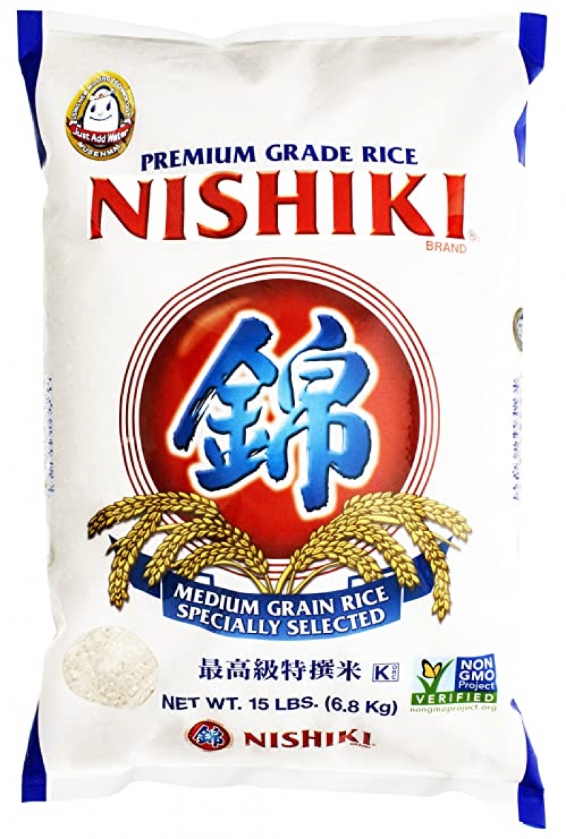 ihocon: Nishiki Premium Rice, Medium Grain, 240 Oz 錦米 15磅