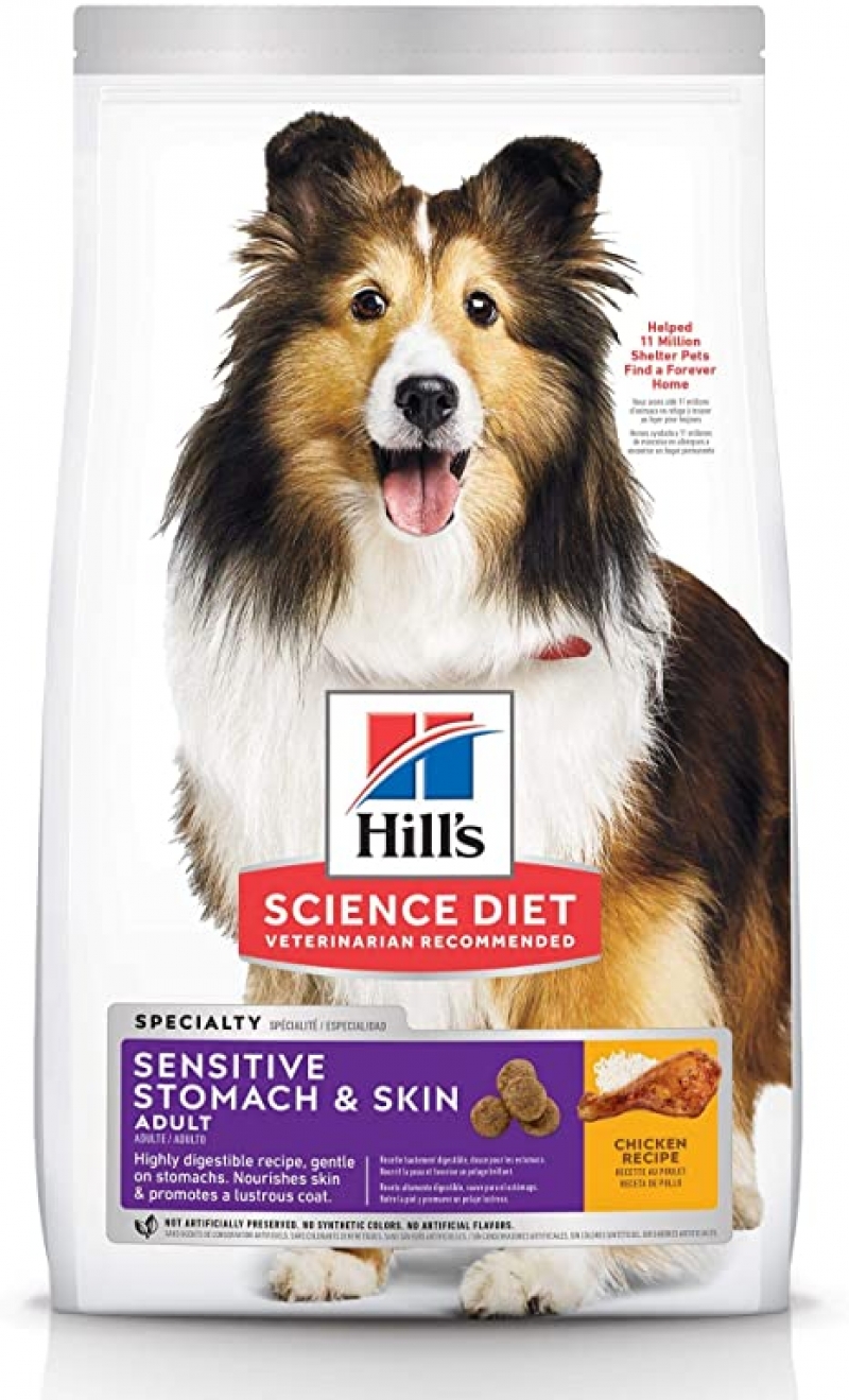 ihocon: Hill's Science Diet Dry Dog Food, Adult, Sensitive Stomach & Skin Recipes 乾狗糧