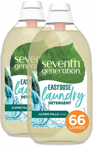 ihocon: Seventh Generation Laundry Detergent, Ultra Concentrated EasyDose, 23 oz, 2 Pack, 132 Loads 超濃縮洗衣精