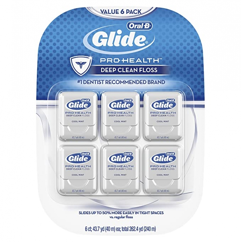 ihocon: Glide Oral-B Pro-Health Deep Clean Floss, Mint, Pack of 6  牙線