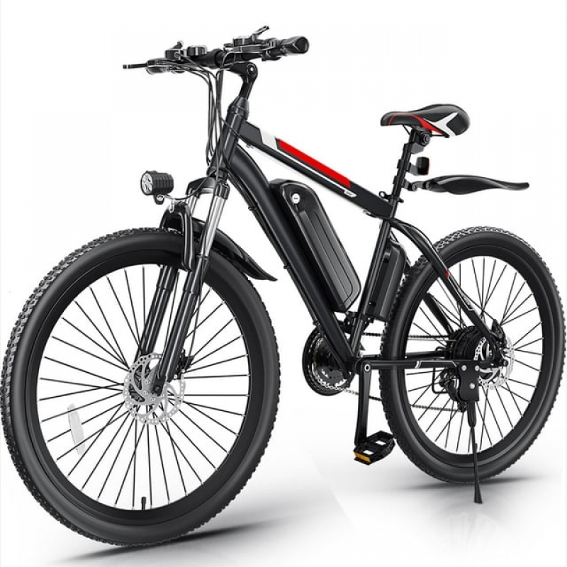 ihocon: Gocio 500W Electric Bike 26吋 Electric Bicycle for Adults with Cruise Control System Ebike, Mountain Bike with Removable 375Wh Lithium-Ion Battery 50 Miles, 21 Speed 電動自行車 