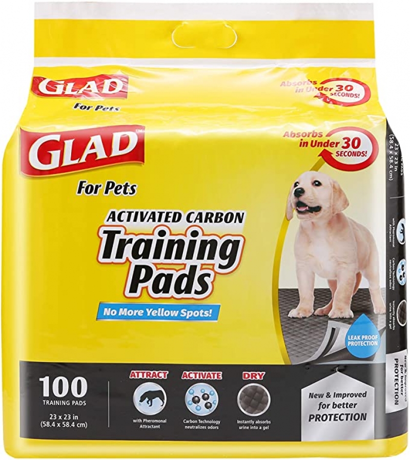 ihocon: Glad for Pets Black Charcoal Puppy Pads寵物尿墊 23X23吋 100片