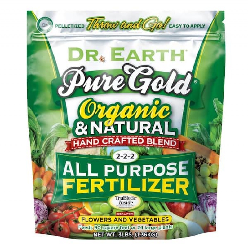 ihocon: DR. EARTH 3 lbs. 45 sq. ft. Organic Pure Gold All Purpose Fertilizer Pelletized 萬用肥料3磅