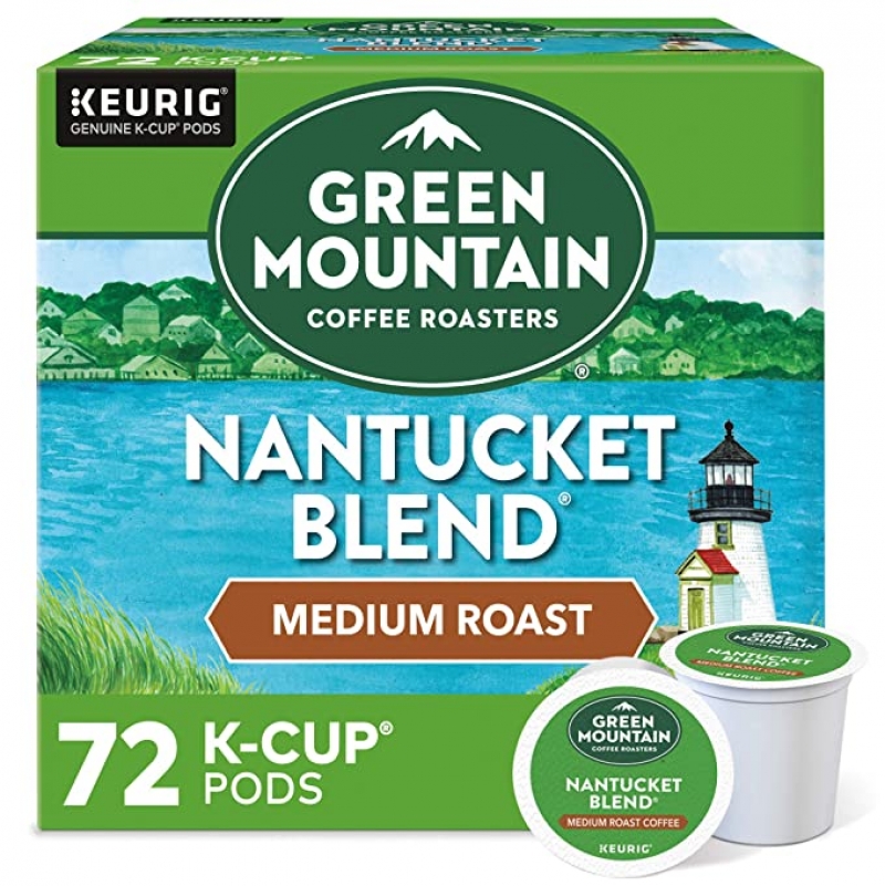 ihocon: Green Mountain Coffee Roasters Nantucket Blend, Single-Serve Keurig K-Cup Pods, Medium Roast Coffee, 72 Count咖啡膠囊