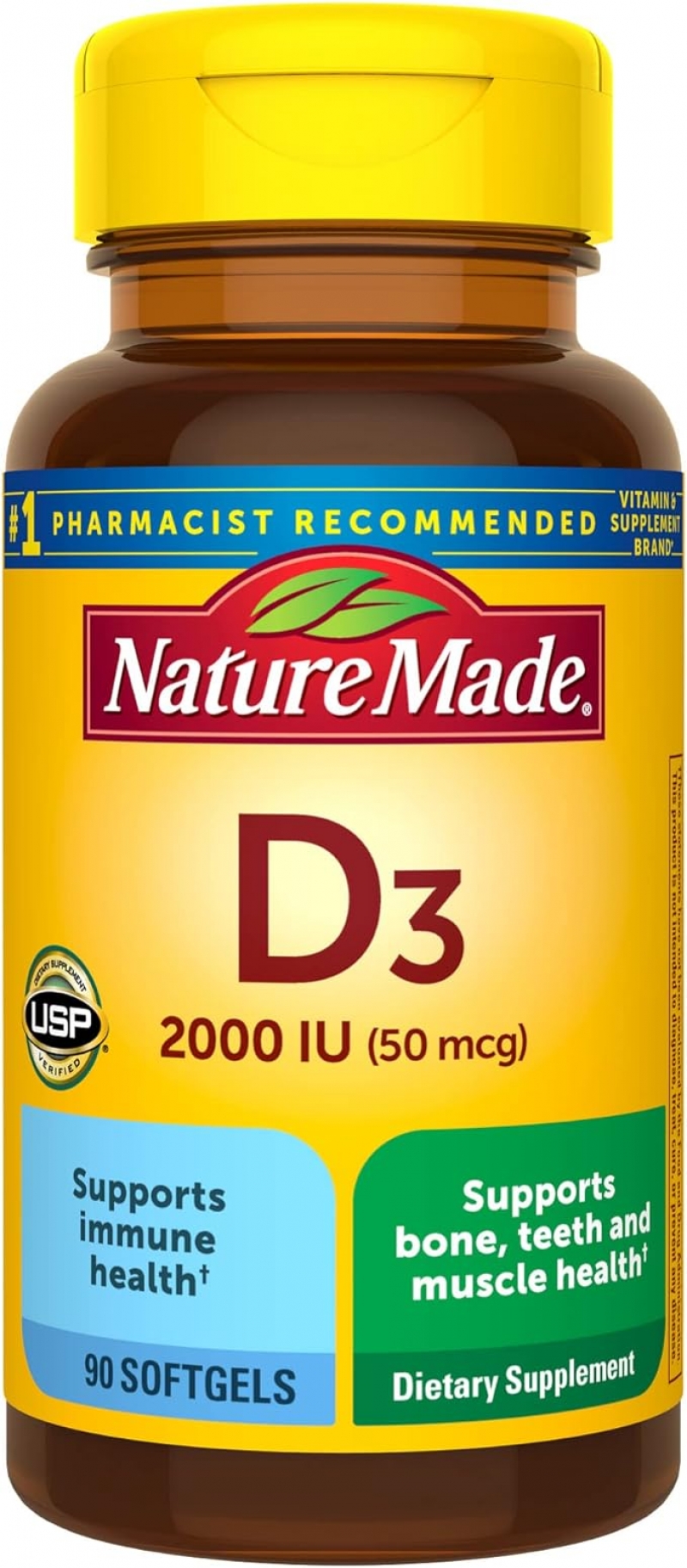ihocon: Nature Made Vitamin D3 2000 IU (50 mcg) 90粒