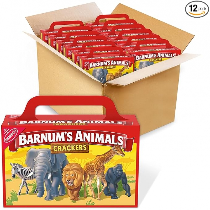 ihocon: Barnum's Original Animal Crackers 動物餅乾 2.13 oz, 12盒