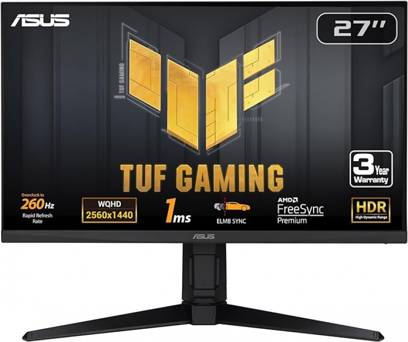 ihocon: ASUS TUF Gaming 27吋 1440P Gaming Monitor (VG27AQML1A)遊戲顯示器