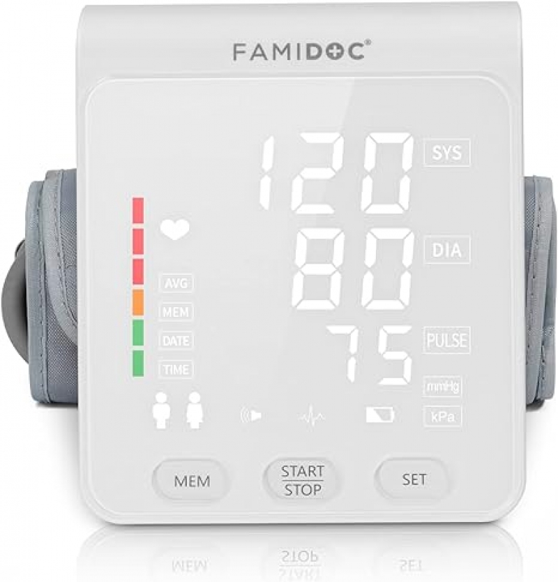 ihocon: Famidoc Upper Arm Blood Pressure Monitor with Cuff 8.7-16.5 Automatic BP Meter Machine 上臂血壓計