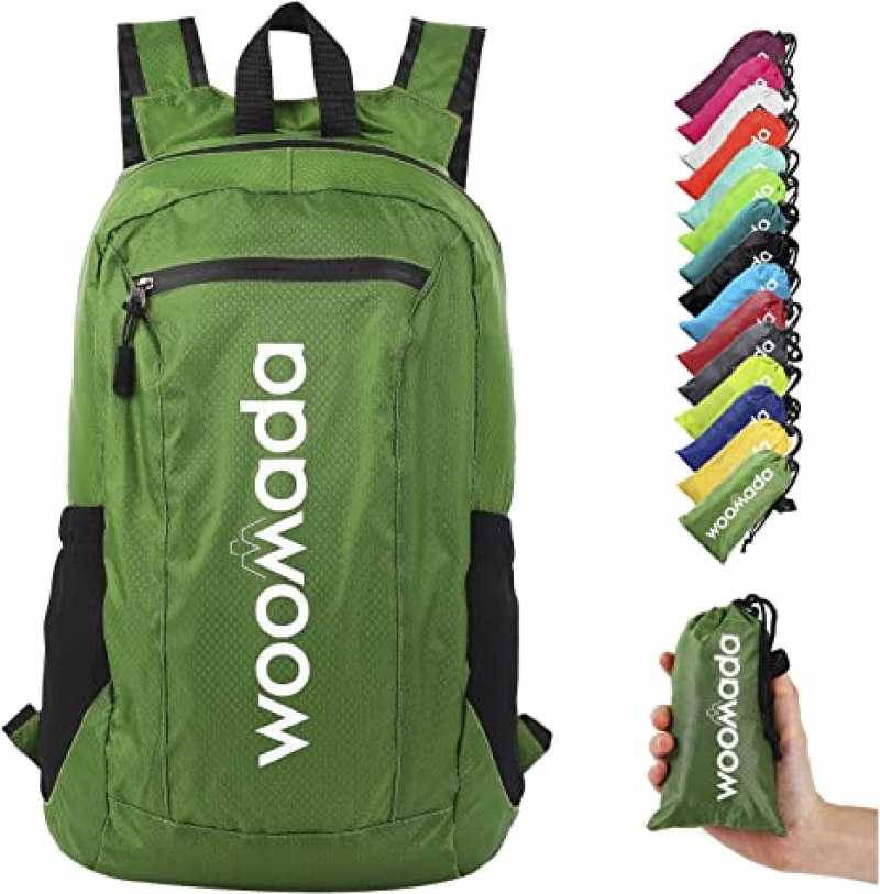 ihocon: WOOMADA 16L Ultra Lightweight Packable Water Resistant Travel Hiking Backpack 超輕可折疊收納背包
