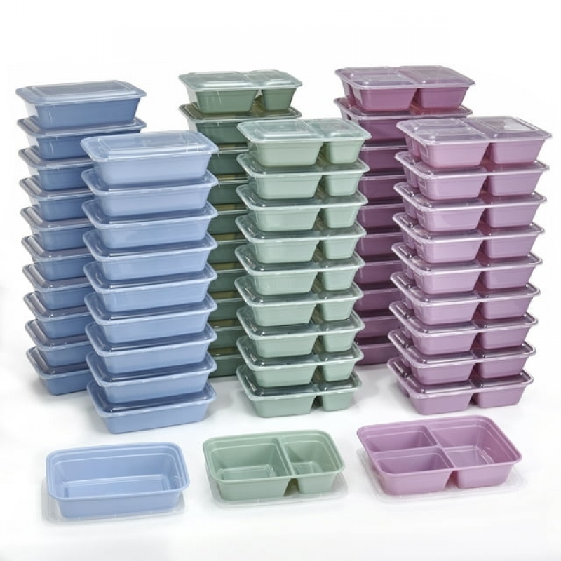 ihocon: Mainstays 120 Piece Meal Prep Food Storage Containers 含蓋備餐食物容器 60個