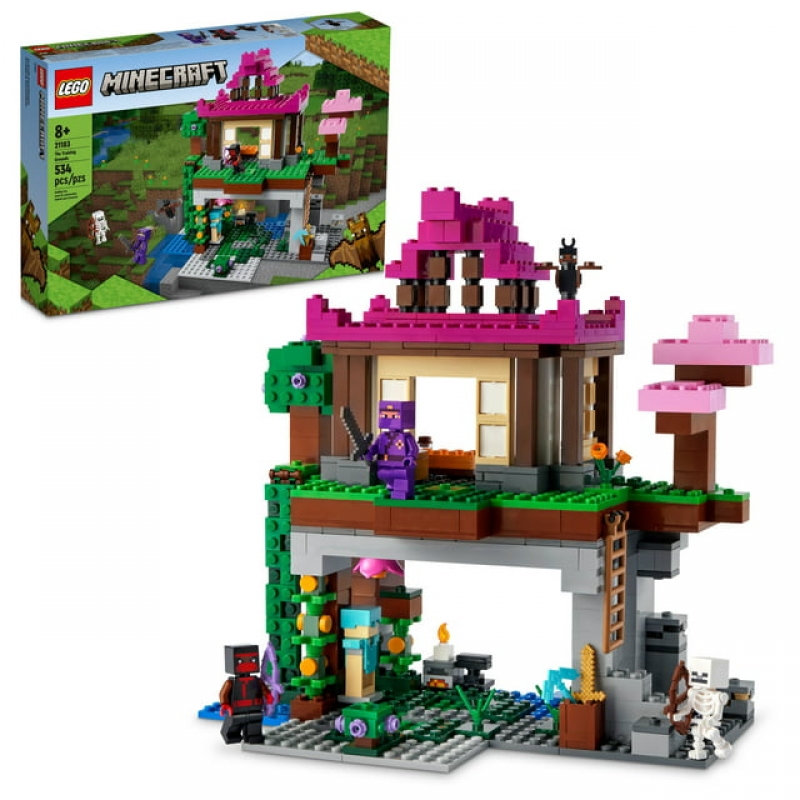 ihocon: 樂高積木 LEGO Minecraft The Training Grounds House Building Set, 21183 (534 pieces)