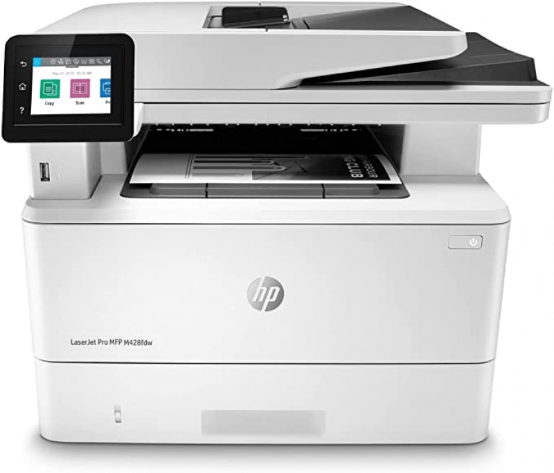 ihocon: HP LaserJet Pro MFP M428fdw Wireless Monochrome All-in-One Printer with built-in Ethernet & 2-sided printing, works with Alexa無線單色雷射/激光機多功能印表機(Print/scan/copy/fax)