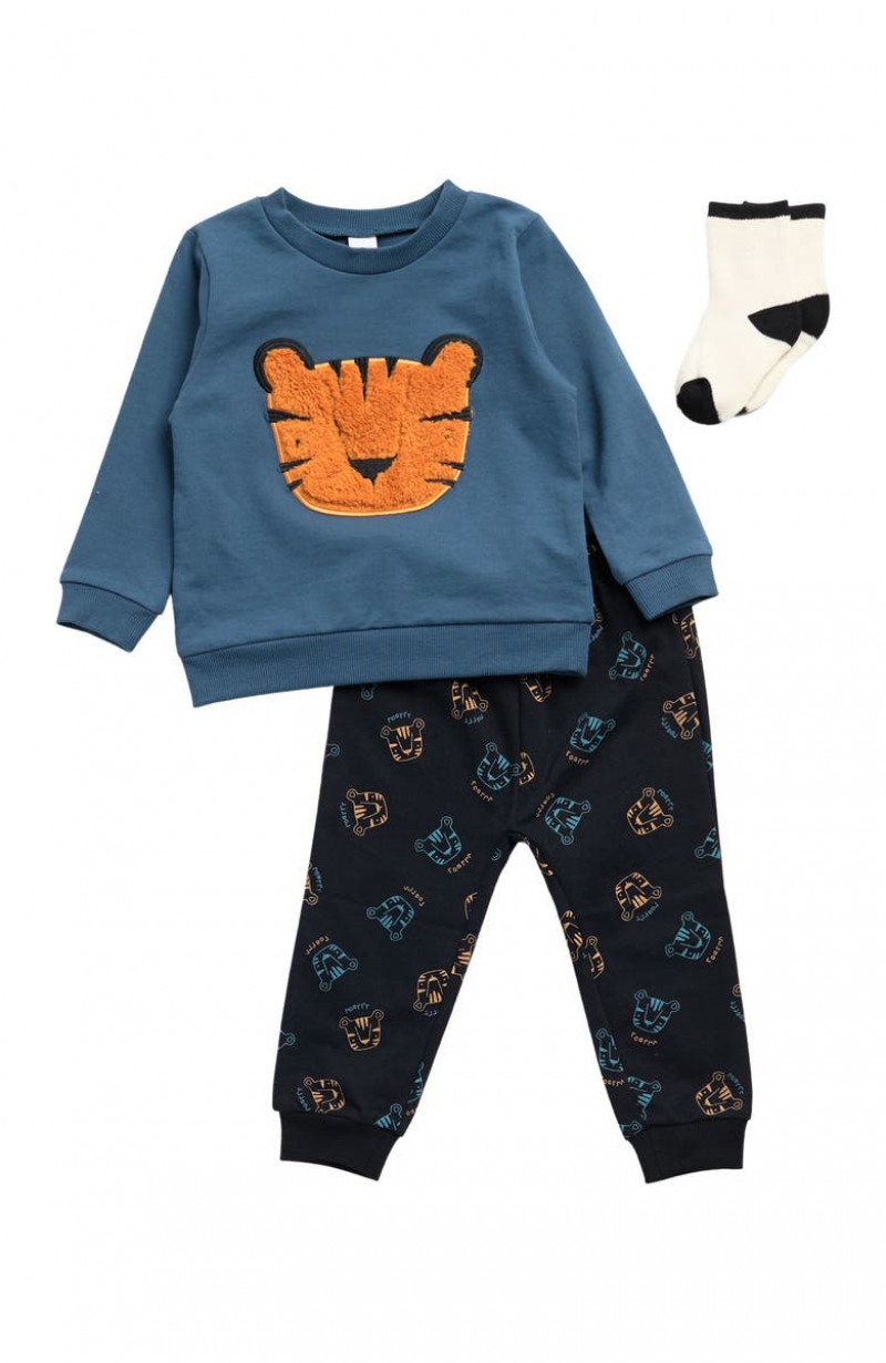 ihocon: PL BABY BY PETIT LEM Tiger Print Sweatshirt 3-Piece Set  3件式童裝