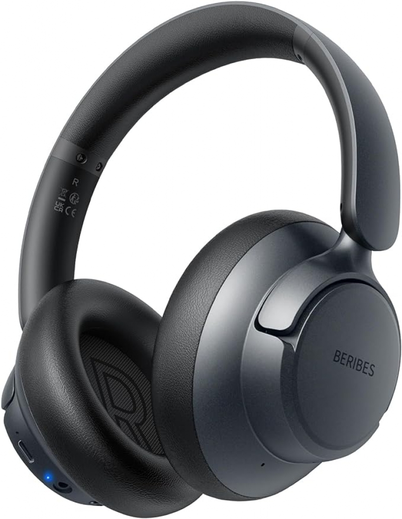 ihocon: BERIBES Upgraded Hybrid Active Noise Cancelling Headphones 藍牙無線主動降噪耳機