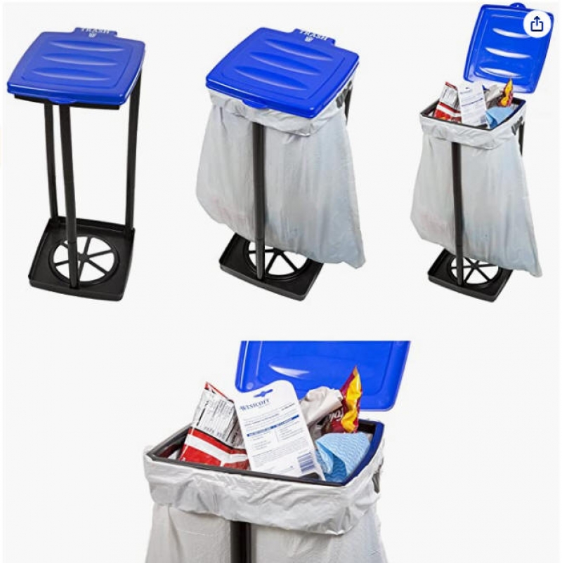 ihocon: Wakeman Portable Trash Bag Holder- Collapsible Trashcan for Garbage and Indoor 便攜式垃圾袋固定架