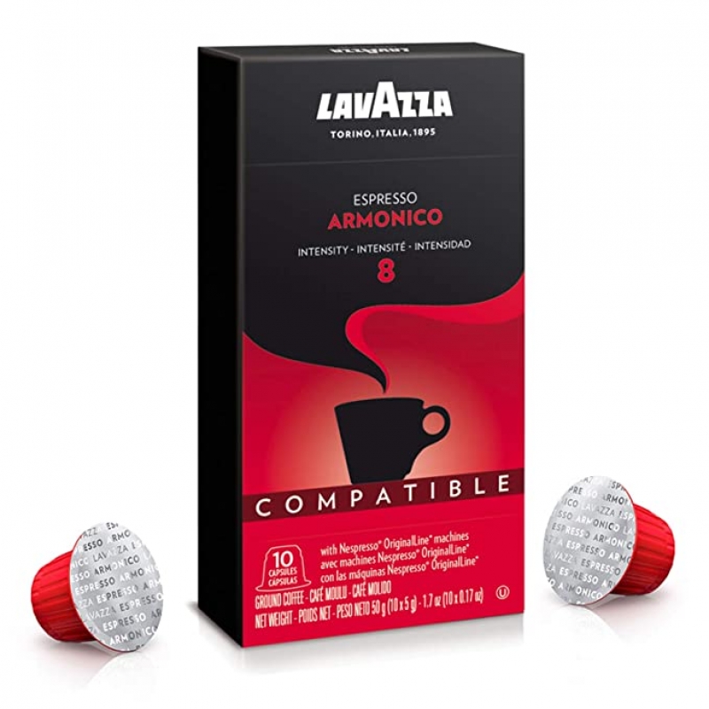 ihocon: Lavazza Armonico Dark Roast Coffee Capsules 咖啡膠囊(適用Nespresso咖啡機) 60個