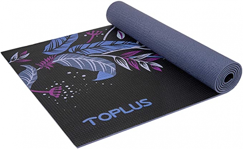 ihocon: TOPLUS Yoga Mat, Non-Slip Yoga Mat with Carrying Strap- for Yoga, Pilates and Floor Exercises(1/4 inch) 瑜伽墊, 含背帶