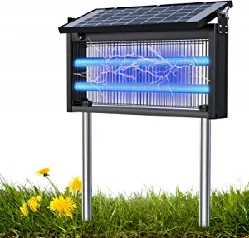 ihocon: ZRLKM Solar Bug Zapper Outdoor Waterproof 太陽能滅蚊/蟲燈(防水, 自動開關)