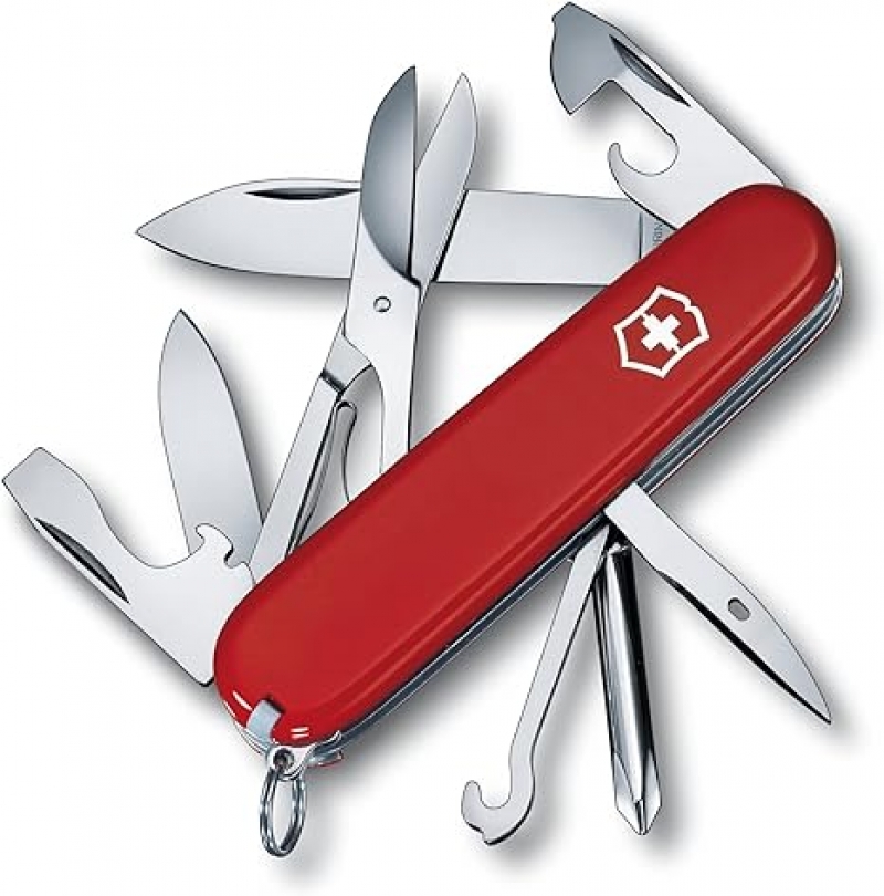 ihocon: Victorinox Swiss Army Tinker Pocket Knife, Red - Super Tinker, 91mm 多功能瑞士刀