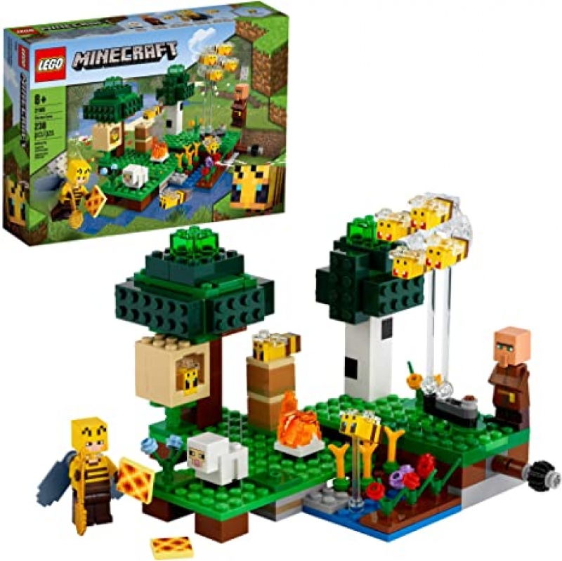 ihocon: [2021年新款]LEGO Minecraft The Bee Farm 21165 Minecraft Building Action Toy, New 2021 (238 Pieces)