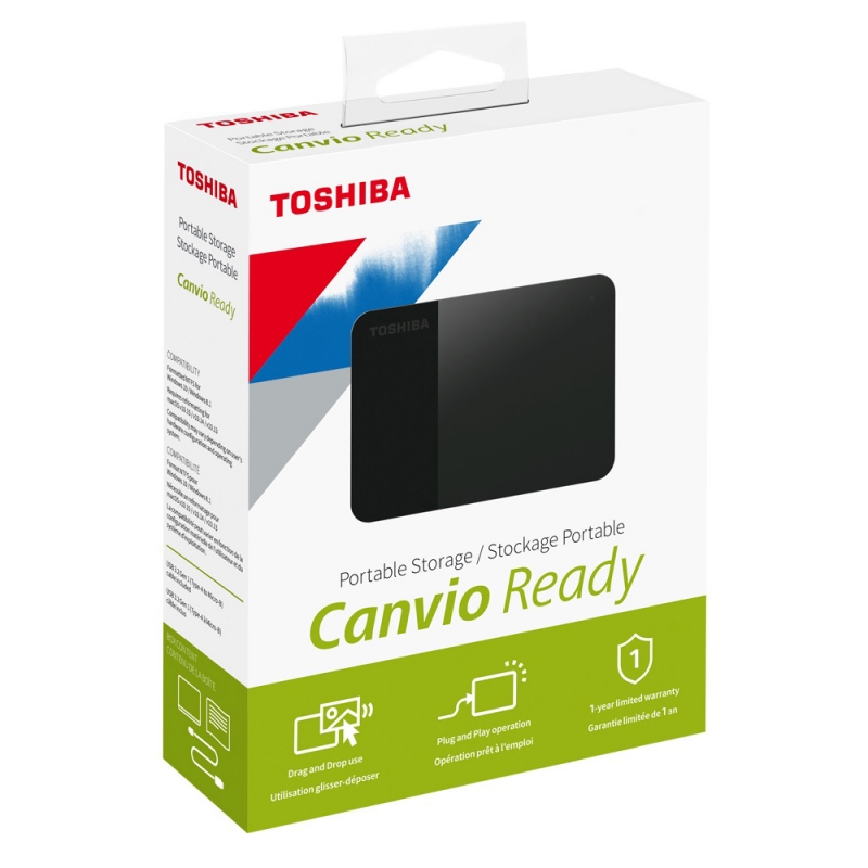 ihocon: 東芝Toshiba Canvio Ready Portable External Hard Drive 1TB Black 外接硬碟