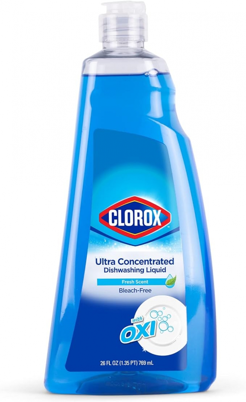 ihocon: Clorox Ultra Concentrated Dishwashing Liquid Dish Soap with Oxi, Fresh Scent 浓缩洗碗精26 Fl Oz