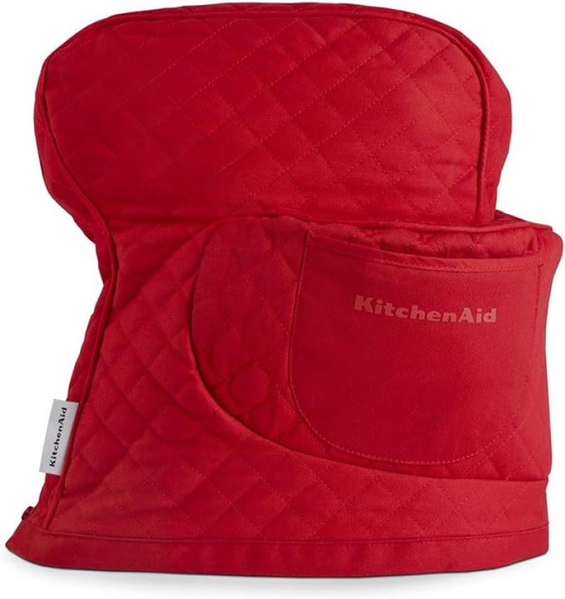 ihocon: KitchenAid Quilted Fitted Tilt-Head Stand Mixer Cover Single Pack, Passion Red, 14.375x18  攪拌機保護罩