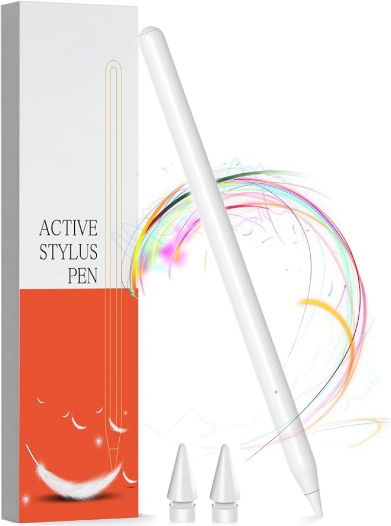 ihocon: Tmiyas Stylus Pen for iPad with Magnetic Wireless Charging Compatible with iPad Pro 12.9 3/4/5/,iPad Pro 11 1/2/3/4,iPad Air 4/5, iPad Mini 6 触控笔(Apple商品适用_