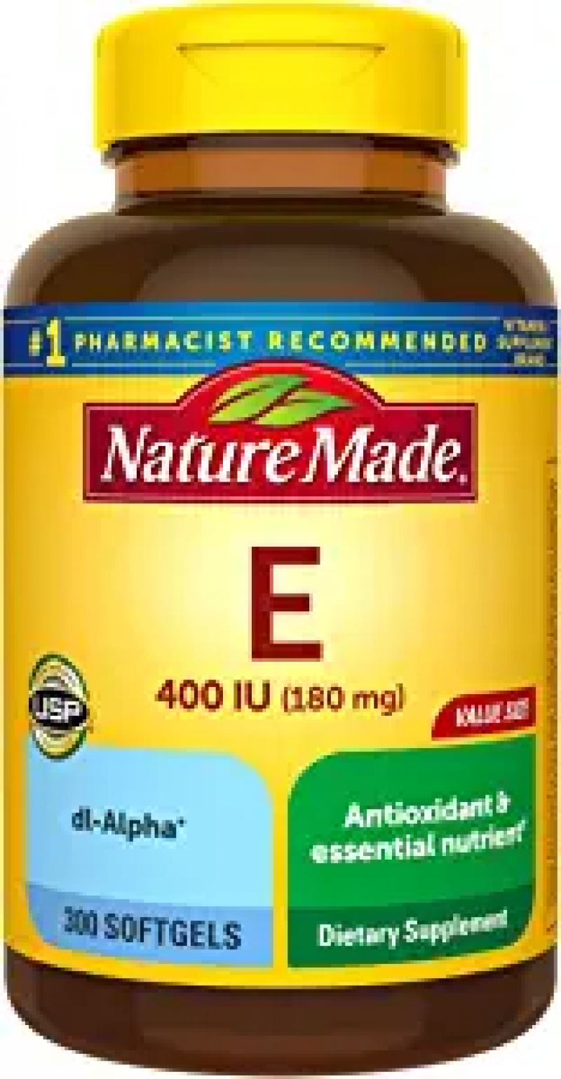 ihocon: Nature Made Vitamin E 180 mg (400 IU) dl-Alpha, Dietary Supplement for Antioxidant Support維他命E, 300粒