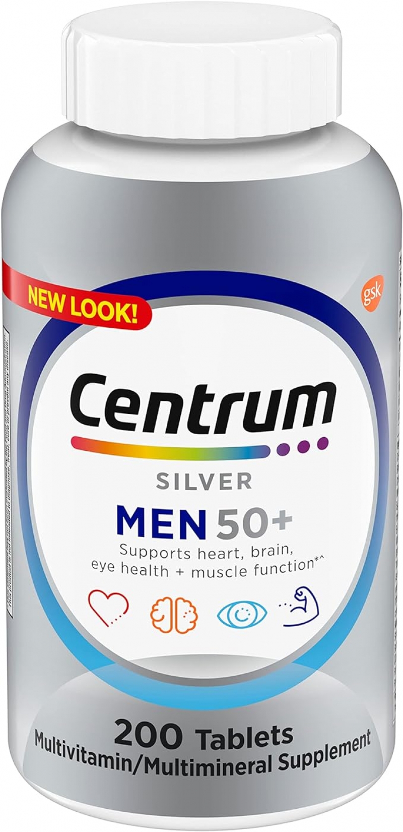 ihocon: Centrum Silver Multivitamin for Men 50 Plus 男士50+銀寶善存 200粒