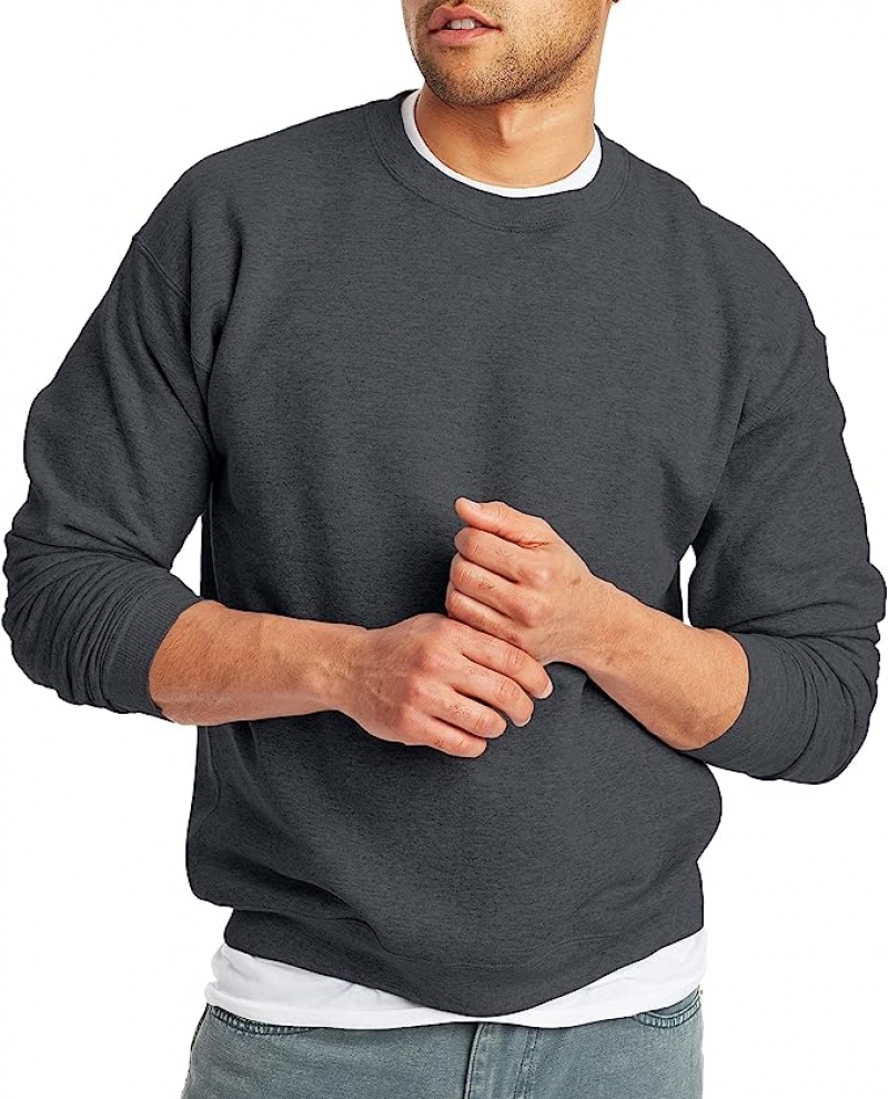 ihocon: Hanes Men's EcoSmart Fleece Sweatshirt男士圓領運動衫