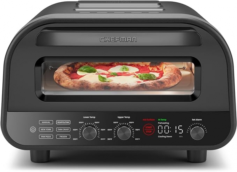 ihocon: CHEFMAN Indoor Pizza Oven - Makes 12 Inch Pizzas in Minutes, Heats up to 800°F  室內披薩烤箱 