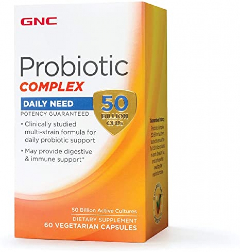 ihocon: GNC Probiotic Complex Daily Need with 50 Billion CFUs, 60 Capsules 益生菌