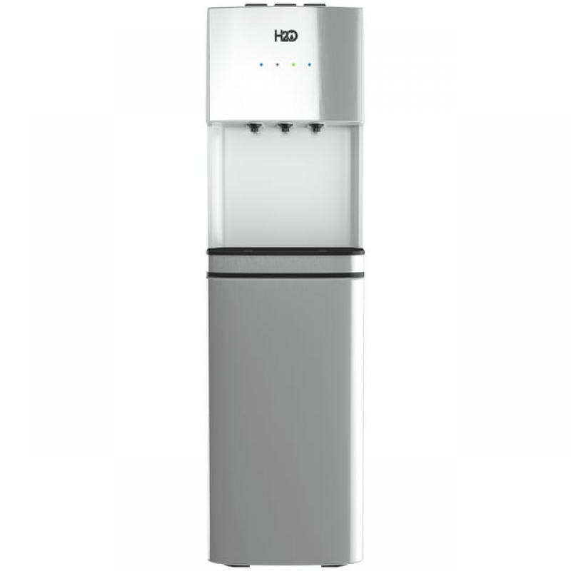 ihocon: H2O-96T Bottom Load Water Dispenser in Silver, Providing 40-48° F Cold Water Temperature 冷/热水饮水机