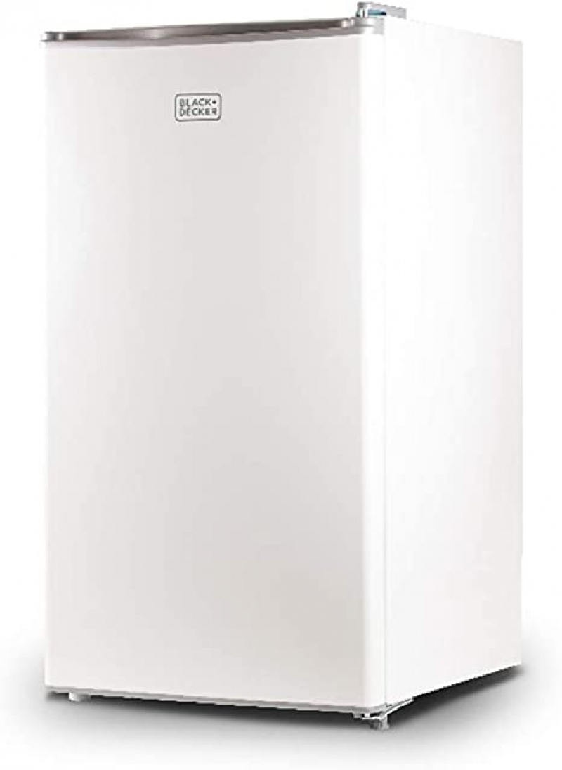 ihocon: BLACK+DECKER BCRK32W Compact Refrigerator Energy Star Single Door Mini Fridge with Freezer, 3.2 Cubic Ft 小型冰箱
