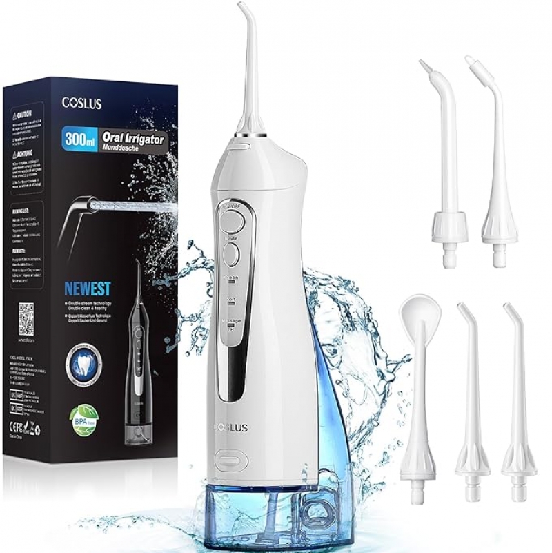 ihocon: COSLUS Water Dental Flosser Teeth Pick无线冲牙机
