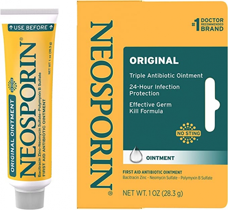 ihocon: Neosporin Original First Aid Antibiotic Ointment with Bacitracin Zinc 傷口消炎止痛軟膏 1 oz 