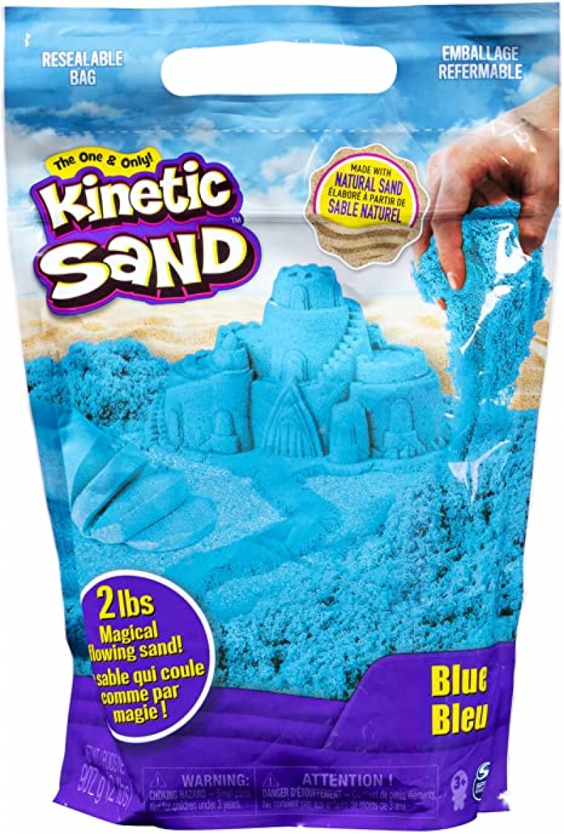 ihocon: Kinetic Sand The Original Moldable Sensory Play Sand, Blue, 2 Pounds  動力沙