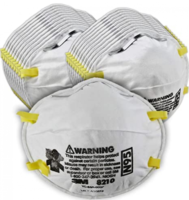 ihocon: 3M Personal Protective Equipment Particulate Respirator 8210, N95, 20/Pack N95口罩(木工, 煙霧..工作用)