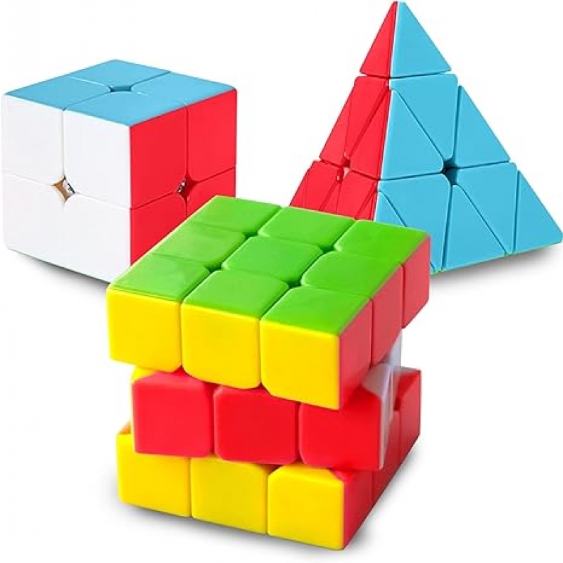 ihocon: The Amazing Smart Magic Cube 3x3 2x2 Speed Cube and Pyramid Cube 魔方