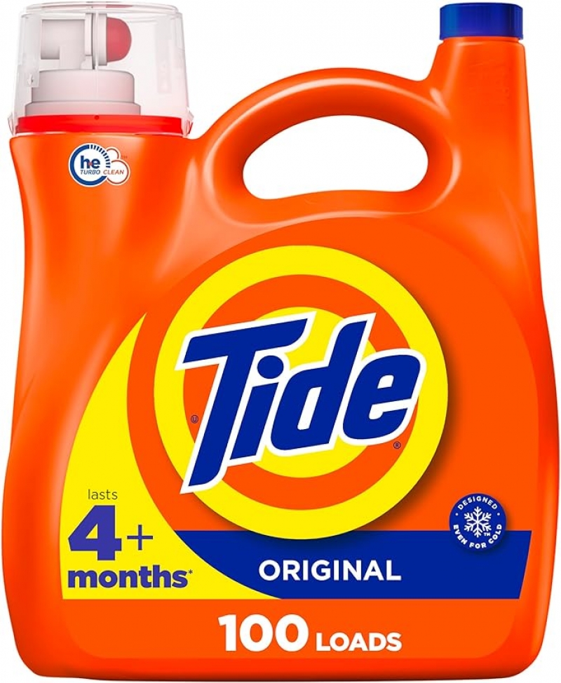 ihocon: Tide Liquid Laundry Detergent, Original Scent, HE Compatible 洗衣精 100 Loads, 132 fl oz