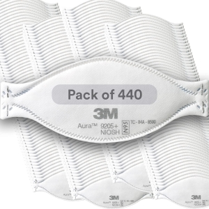 ihocon: 3M Aura Particulate Respirator 9205+, N95, Pack of 20, NIOSH Approved 