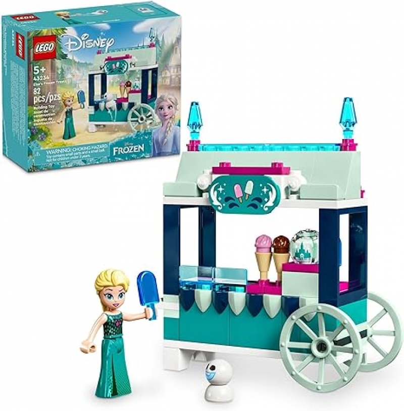 ihocon: 乐高积木LEGO Disney Frozen Elsa’s Frozen Treats Building Set, 43234 (82 pieces)