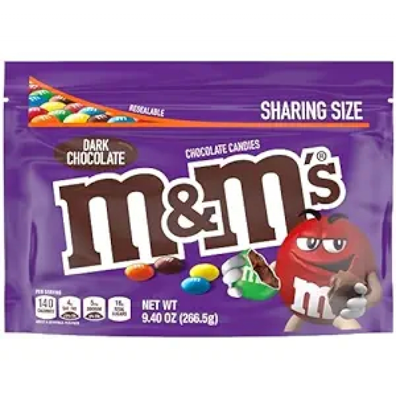 ihocon: M&M'S Dark Chocolate Candy, Sharing Size 黑巧克力糖 9.4 oz