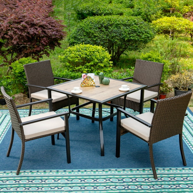 ihocon: MF Studio 5-Piece Outdoor Patio Dining Set 庭院餐桌椅