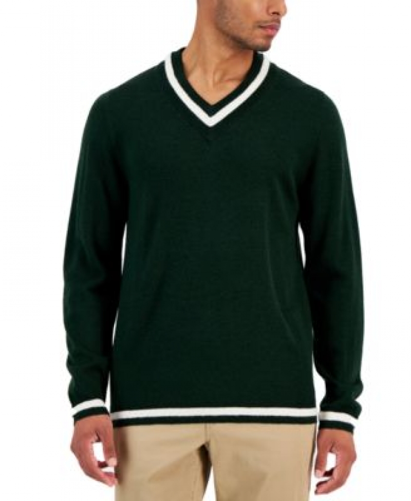 ihocon: Club Room Men's V-Neck Merino Cricket Sweater 男士美麗諾毛衣-多色可選