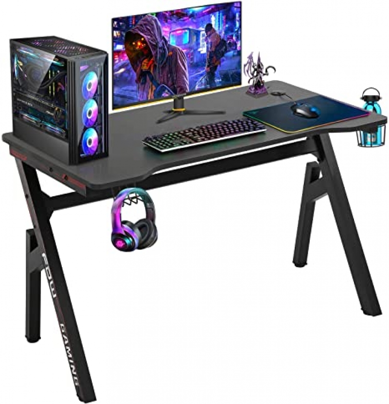 ihocon: Computer Desk Gaming Desk 47.2 inches 遊戲電腦桌