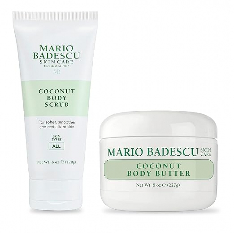 ihocon: Mario Badescu Coconut Body Butter 椰子身體潤膚霜+磨砂膏